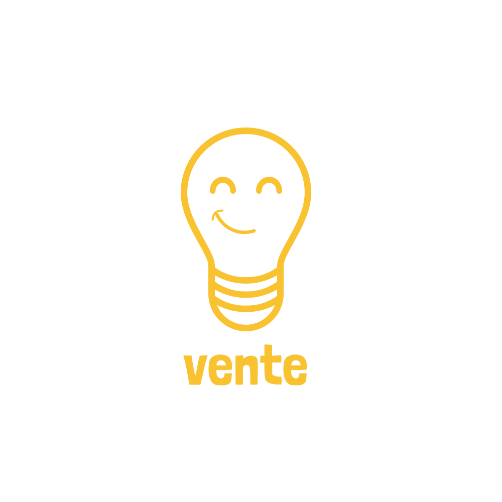 Vente logo option 1 - fun lightbulb